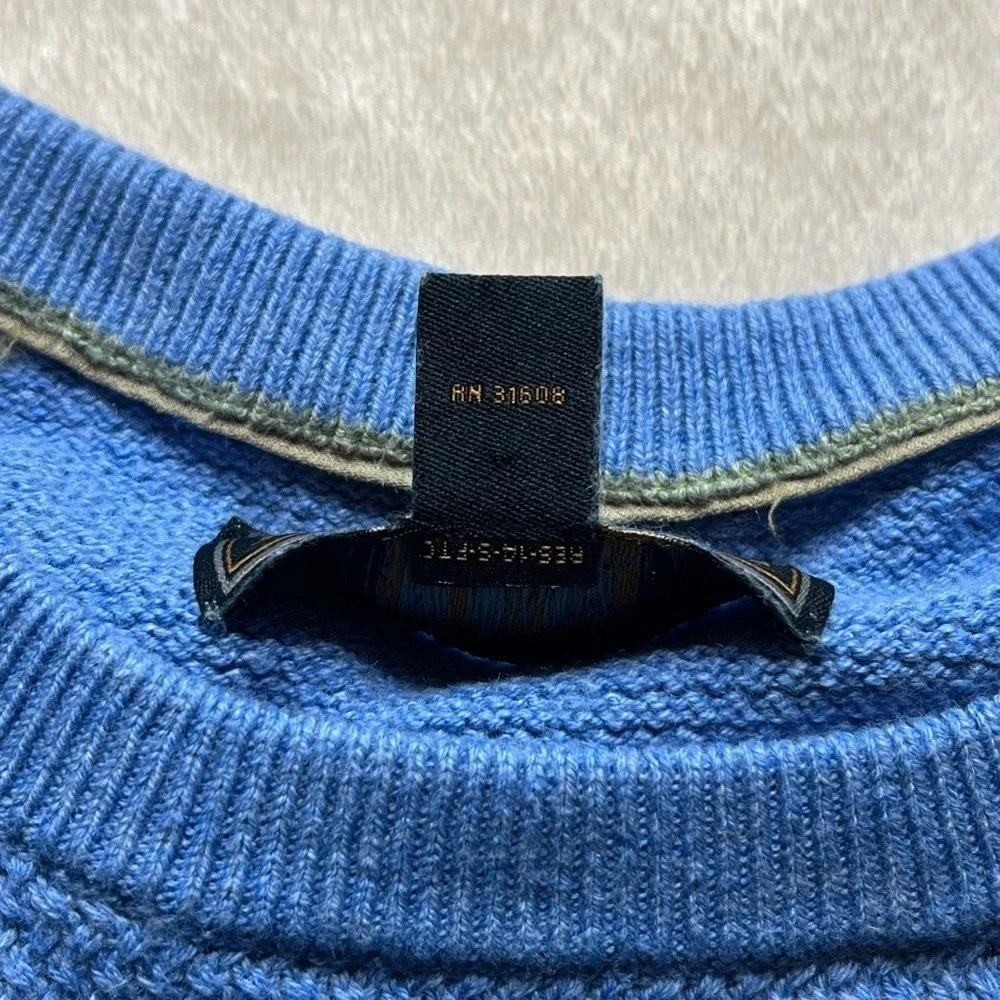 Jos. A. Bank Reserve‎ Sz Large Blue Cashmere Blend Crewneck Sweater